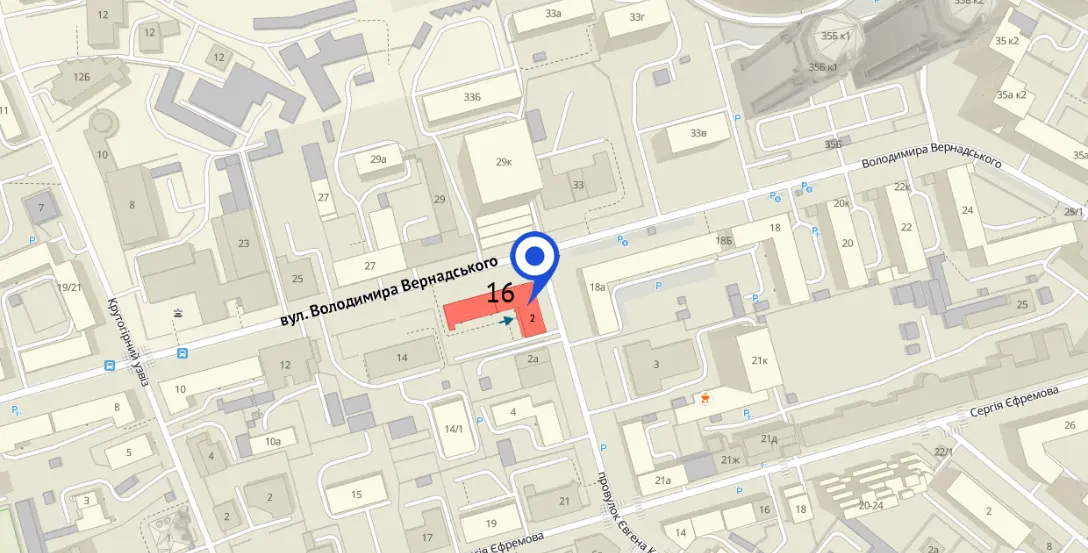 Мапа проїзду до офісу Бюро перекладів «Alfa-VIP»